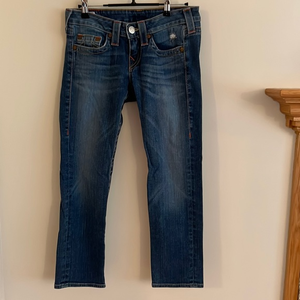 True Religion Lizzy Jean Size‎ 26 Crop Jean - Nice Used Condition! 🧲